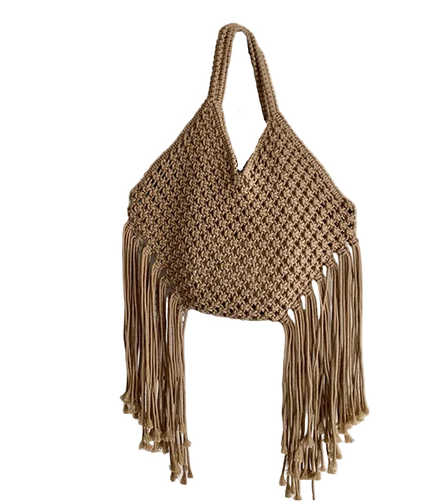 Bolso Tote de Paja y Algodón Orgánico – Estilo Artesanal de Gran Capacidad