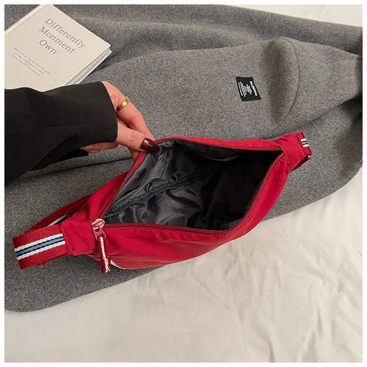Bolso Bandolera de Nylon Impermeable para Mujer