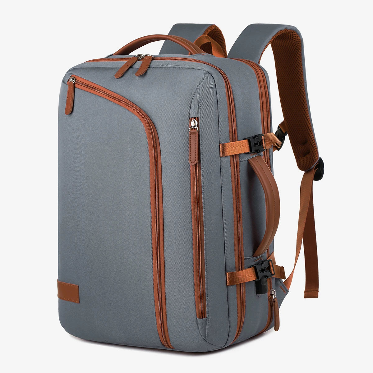 Ultralight Blue-Gray Nylon Backpack – Urban Balance and Functionality