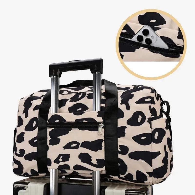 Bolsa de Viaje Leopardo para Mujer – Estilo Salvaje y Gran Capacidad