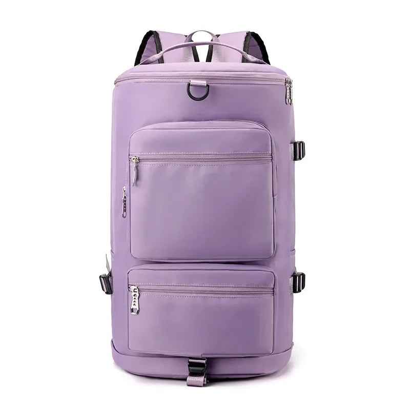 Mochila Deportiva Lila: Elegancia Funcional y Confort Ergonómico