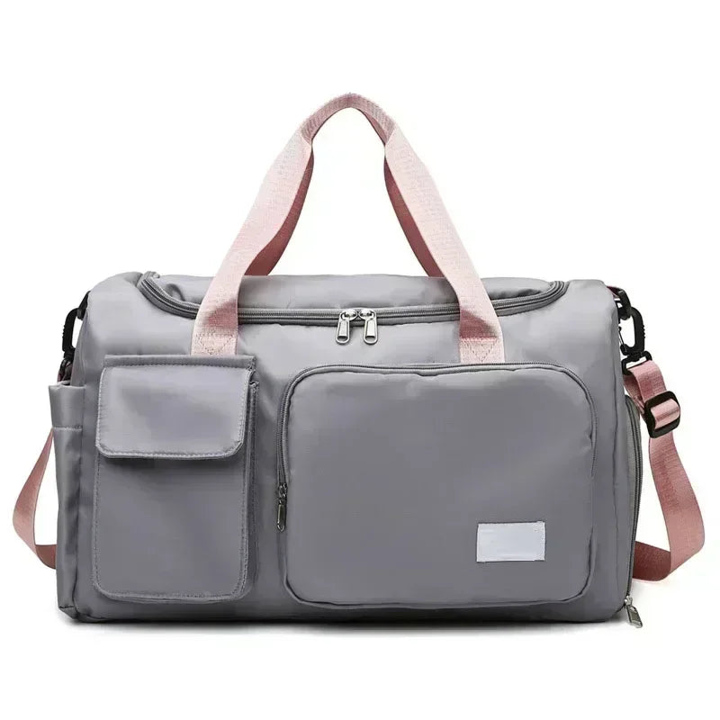 Unisex Grey 35 L Travel and Fitness Bag – Waterproof, Lightweight and Cabin Friendly