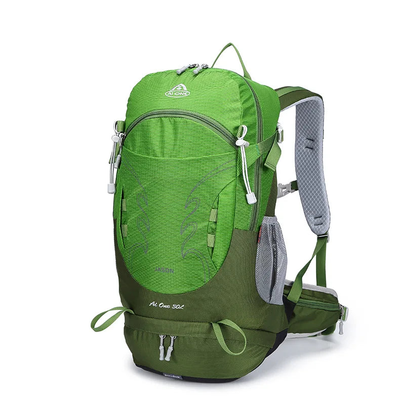 Mochila Deportiva 30L Verde Impermeable – Ultraligera y Outdoor