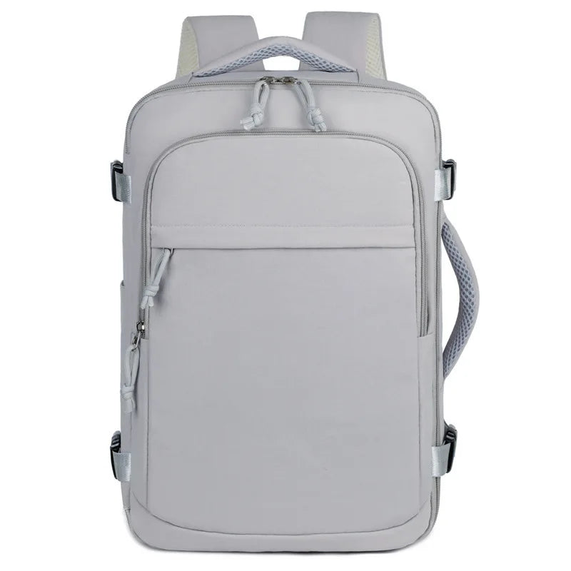 Mochila de Viaje Gris: Aprobada para Cabina y Negocios