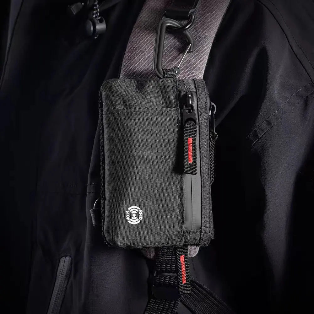 Cartera EDC de Nylon Ultrafina con RFID y Cremallera