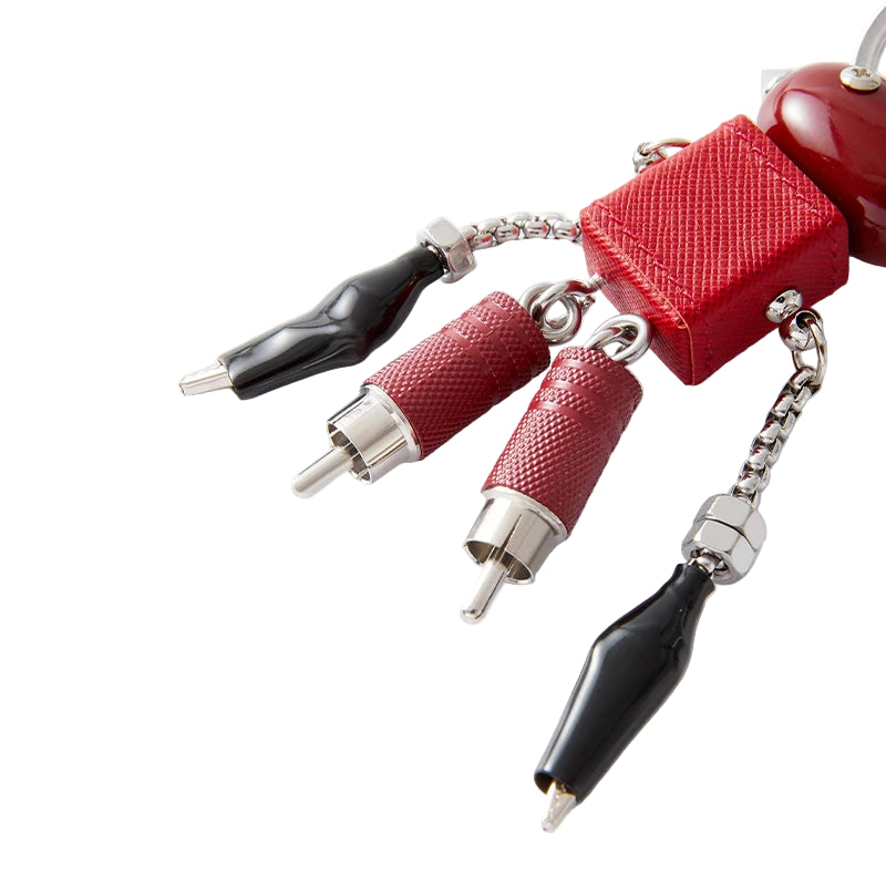 Premium Leather Robot Pendant Charm – Choose Your Favorite Color