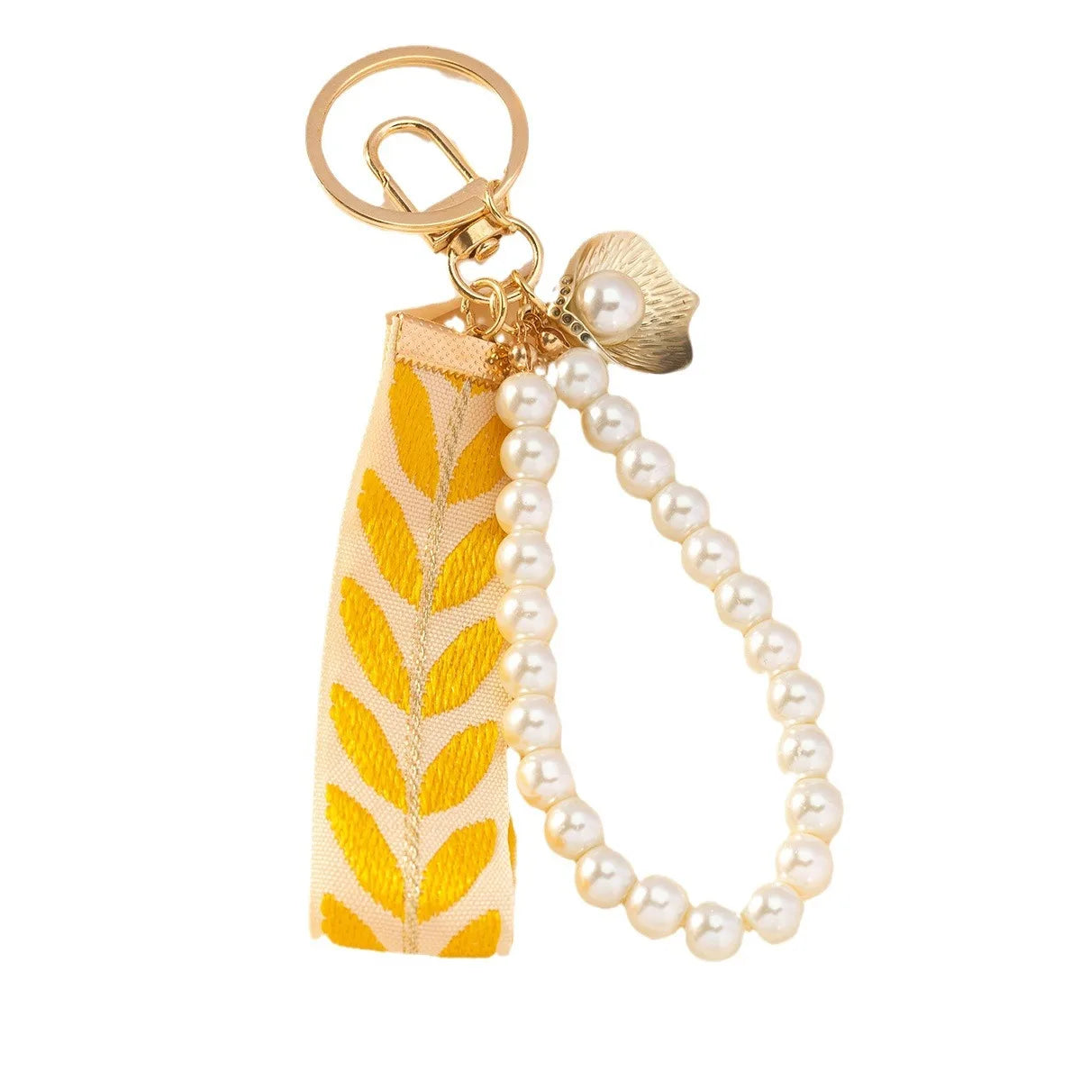 Charm Creativo Stmanya – Llavero con Perlas y Cinta para Bolso y Coche
