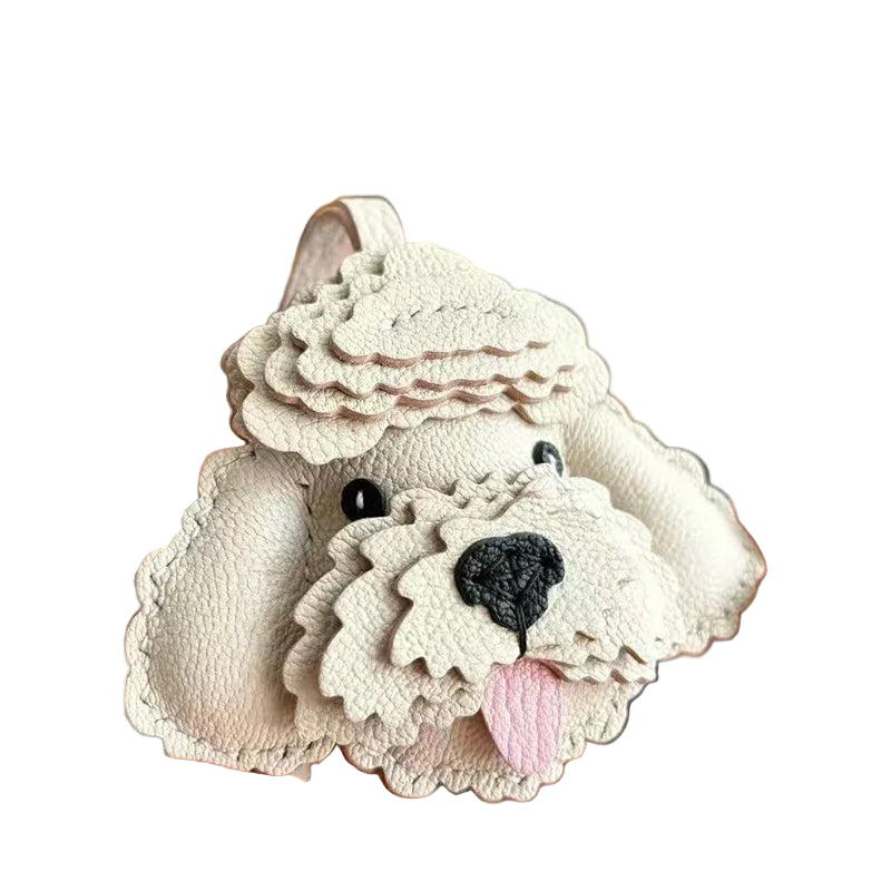 Charm Perrito Cuero Artesanal – Accesorio Adorable para Amantes de Perros