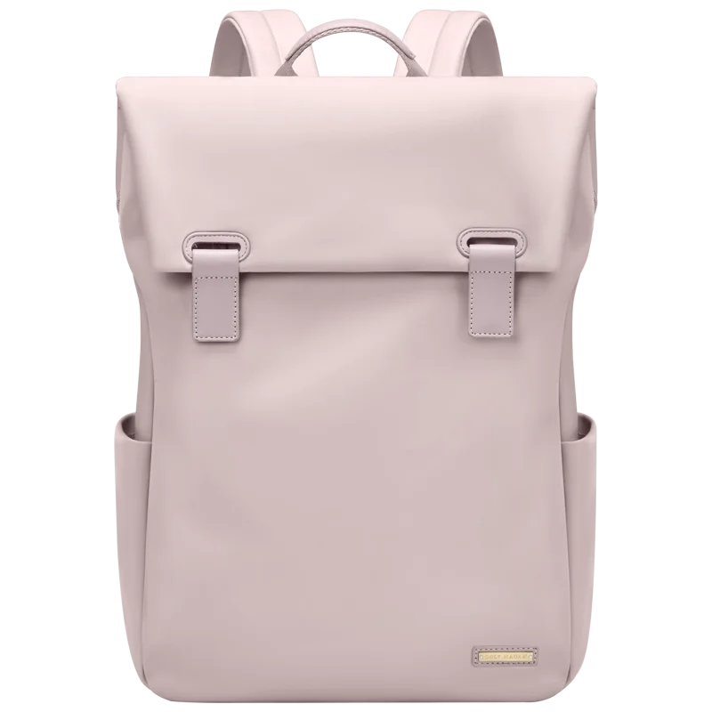 Pink Oxford Urban Backpack for Women with 15.6" Laptop Compartment – Soft Style and Smart Functionality