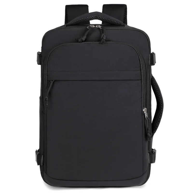 Mochila de Viaje Ejecutiva Negra: Aprobada para Cabina y Máxima Capacidad