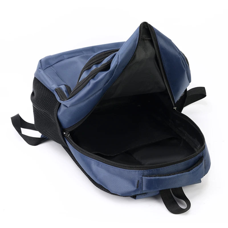 Mochila Business Unisex Azul Oscuro de Nylon – Elegancia Profesional