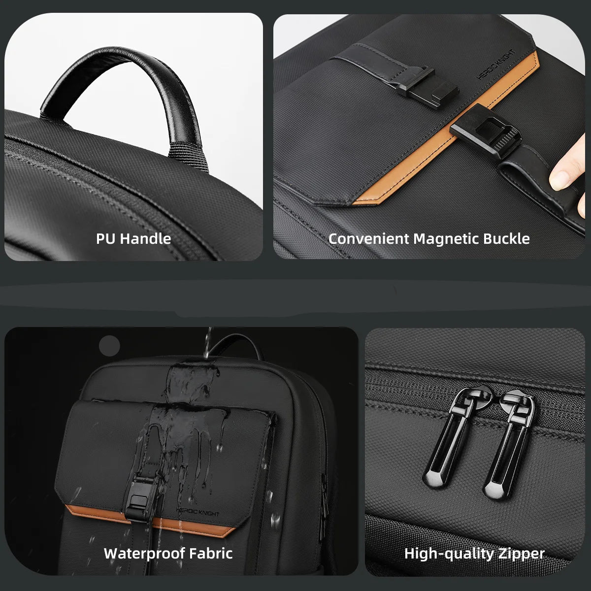 Waterproof Business Backpack for 17” Laptop – Professional Style and Total Functionality