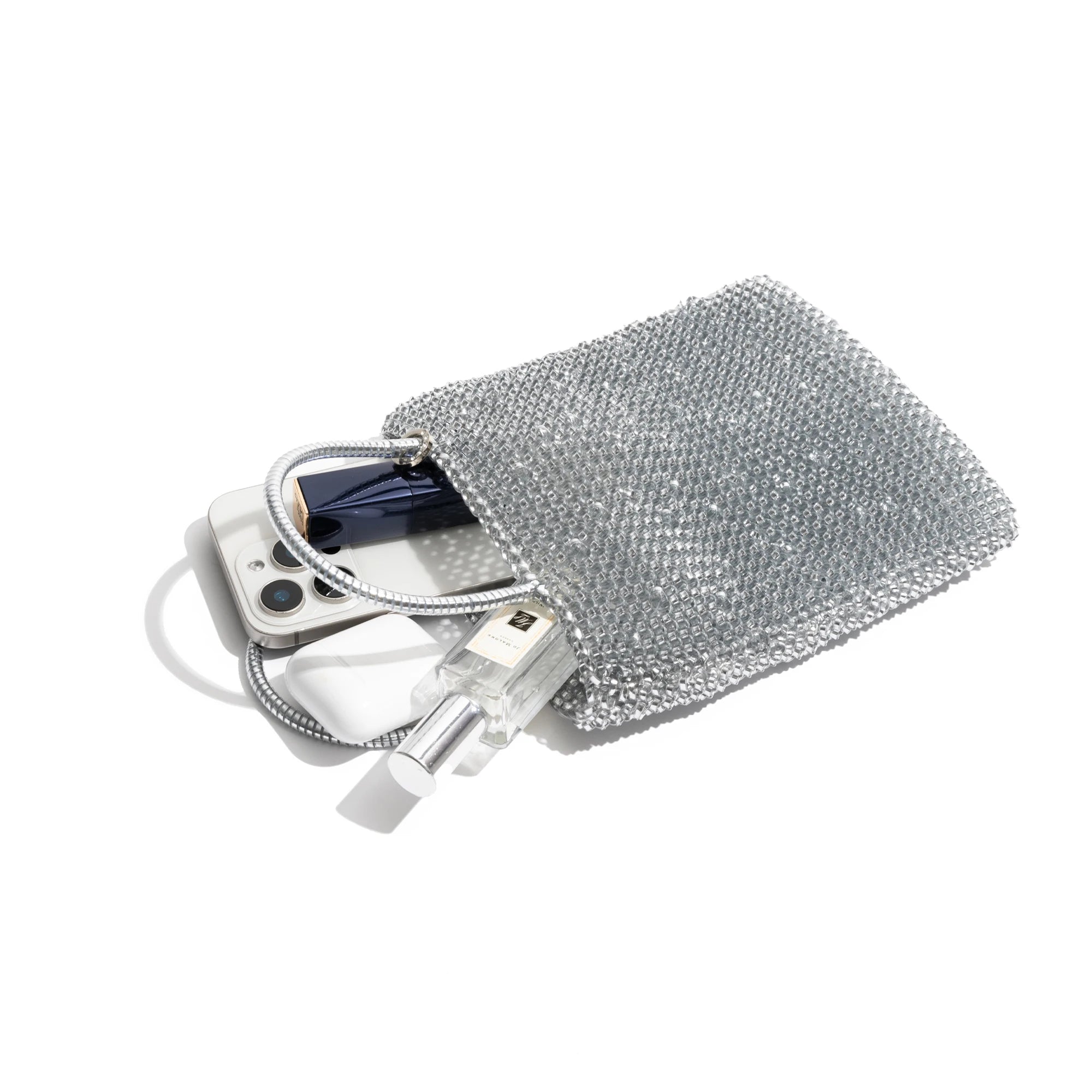 Braided Silver Hobo Bag – Shiny and Modern Design