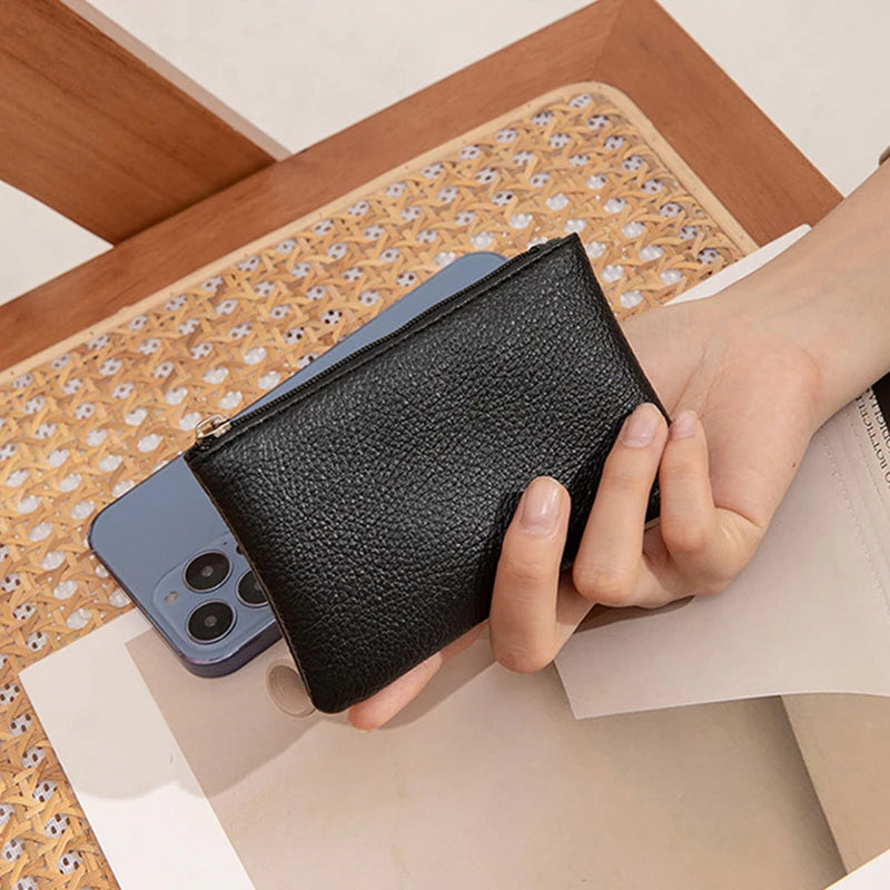 Monedero Pequeño con Cremallera Textura Lichi