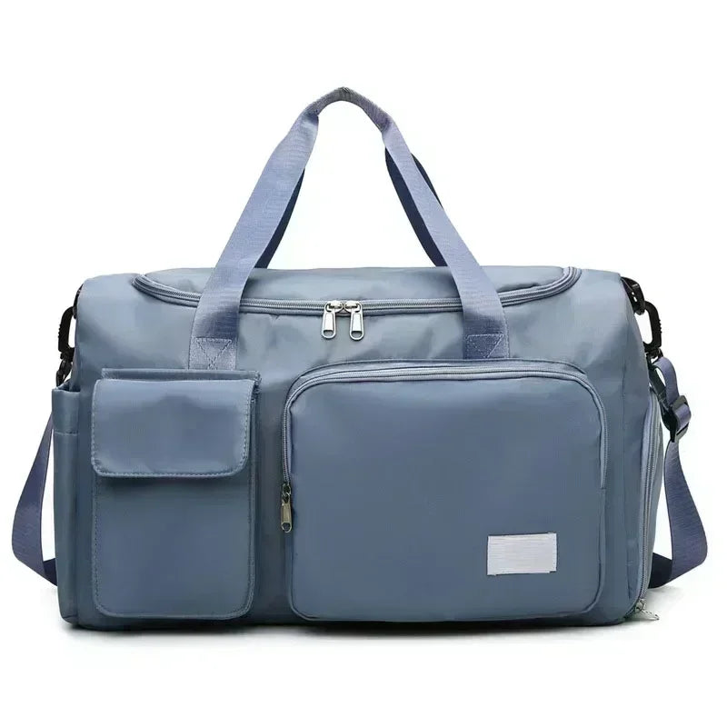 Unisex Blue 35 L Travel and Fitness Bag – Waterproof and Cabin-Approved