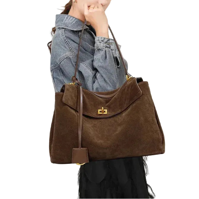 Genuine Leather Kelly Rodeo Handbag – Timeless Elegance and Ample Capacity
