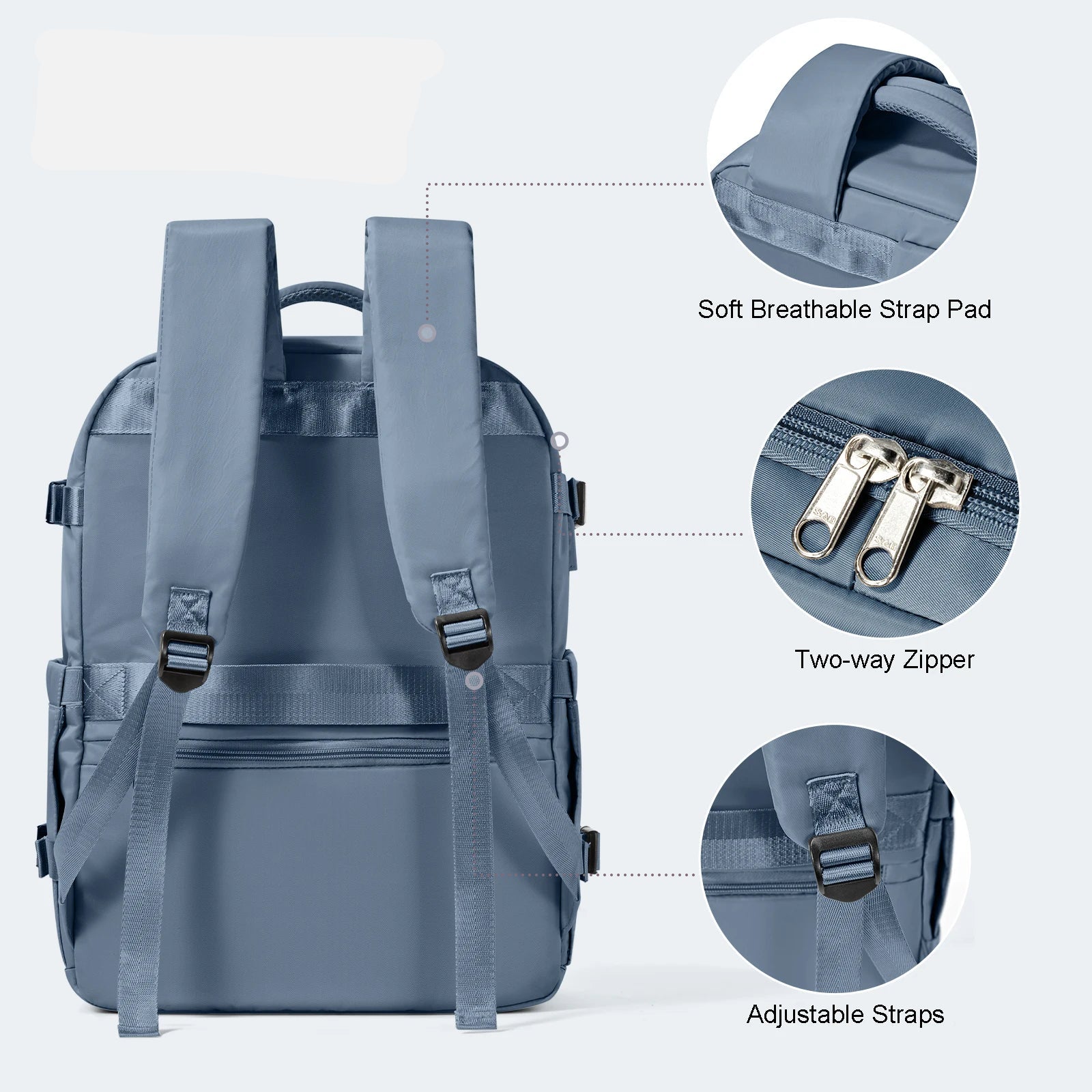 Mochila Business Unisex de Nylon Café – Elegancia Profesional Unisex de Negocios en Nylon – Elegancia Profesional y Máxima Organización (Copia)