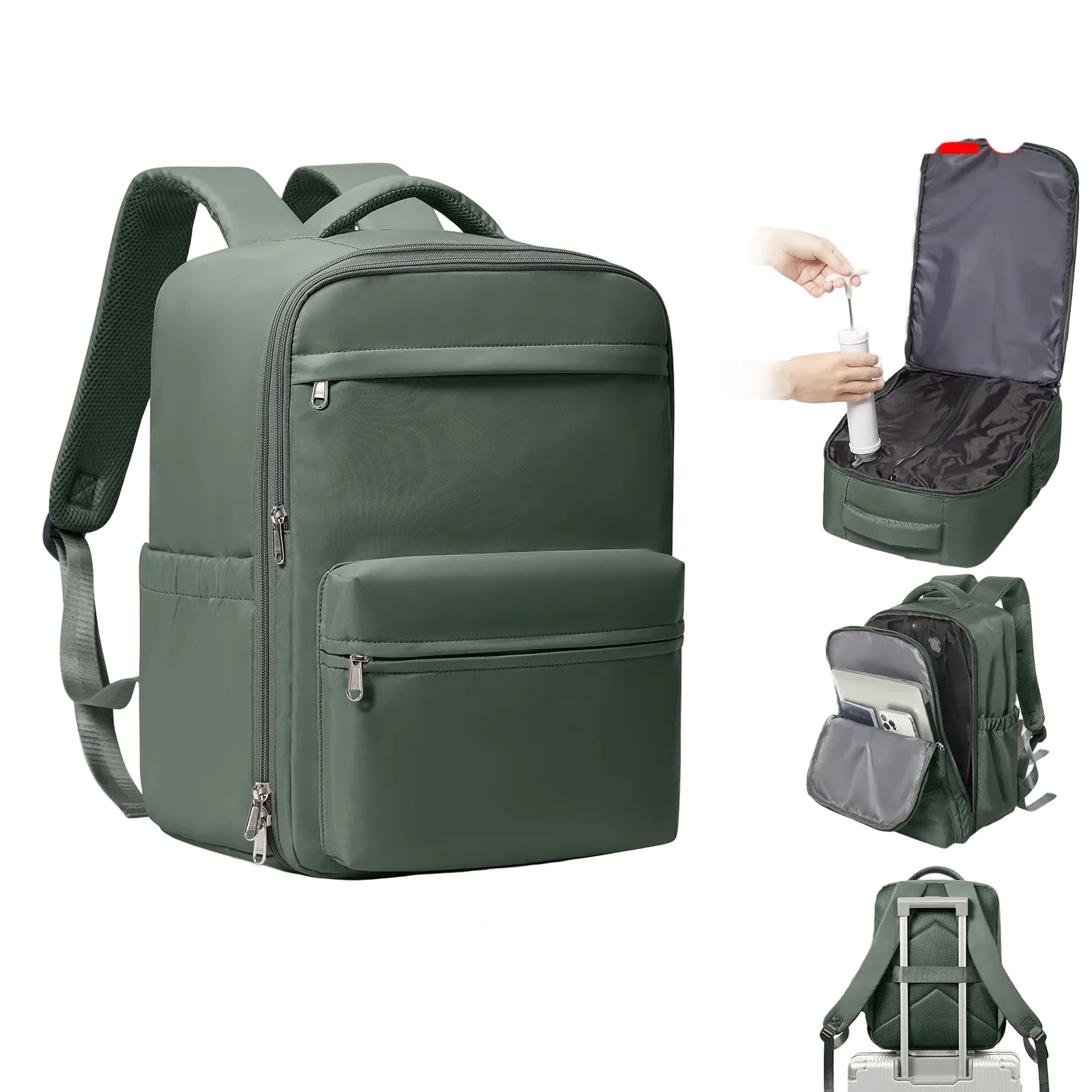 Large Capacity Unisex Backpack with Laptop Compartment