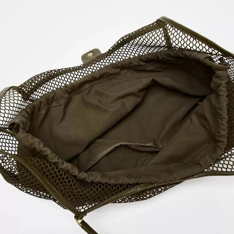 Bolso Wing Tote Verde – Diseño de Lujo, Gran Capacidad y Estilo Shopper