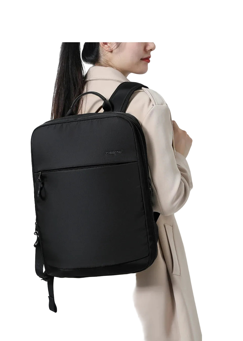 Mochila Expandible Tigernu para Portátil 15,6” – Ligera, Impermeable y Versátil