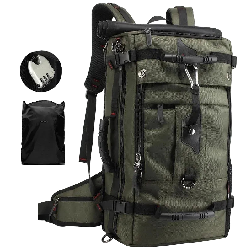 Urban Tactical Backpack 36–55L Army Green – Durable and Secure