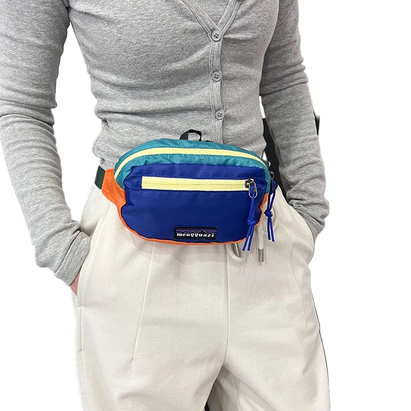 Fashion Nylon Fanny Pack with Contrast Trim – Ultralight Box Design