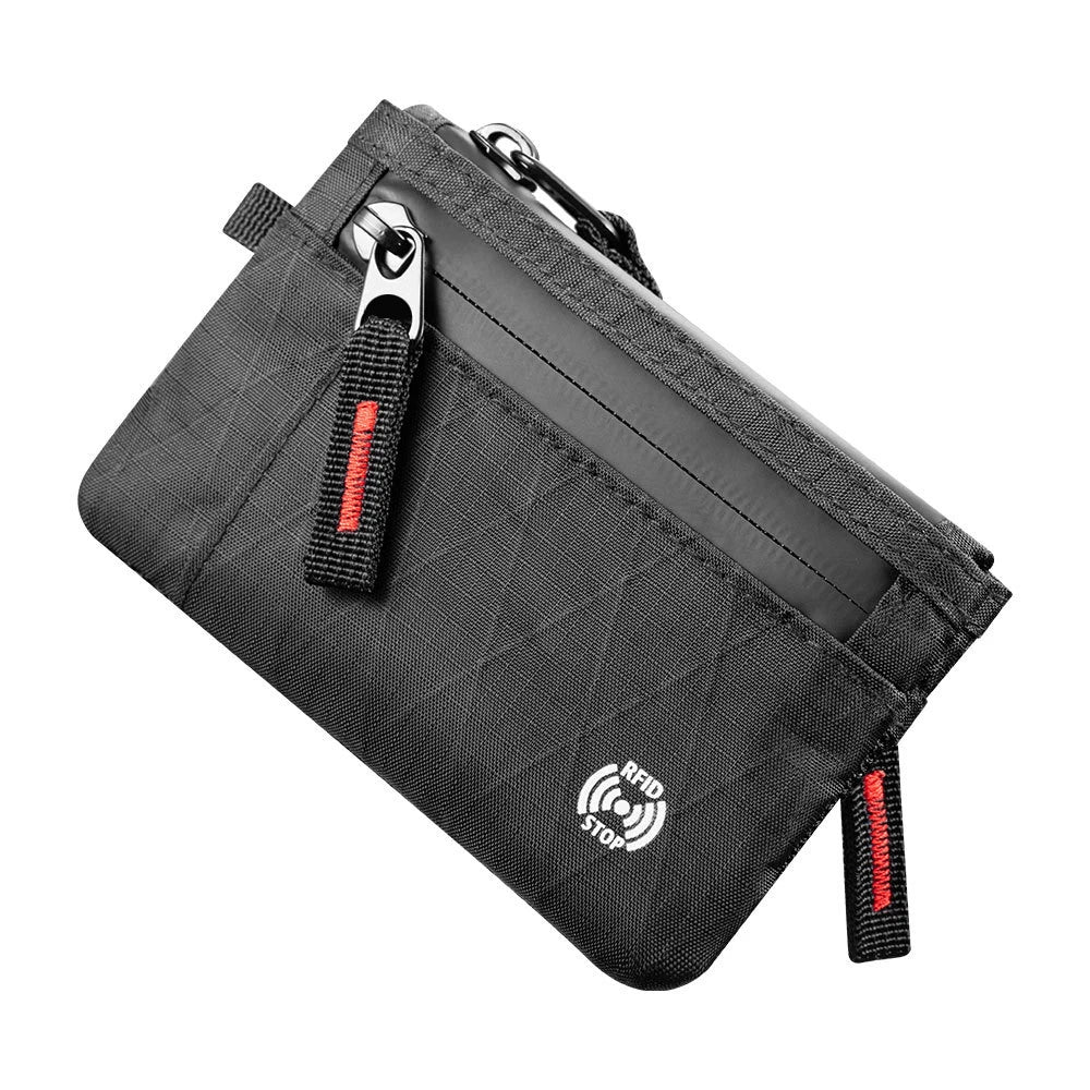 Cartera EDC de Nylon Ultrafina con RFID y Cremallera