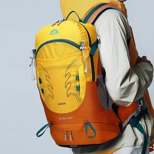 30L Orange Waterproof Sports Backpack - Ultralight and Outdoor