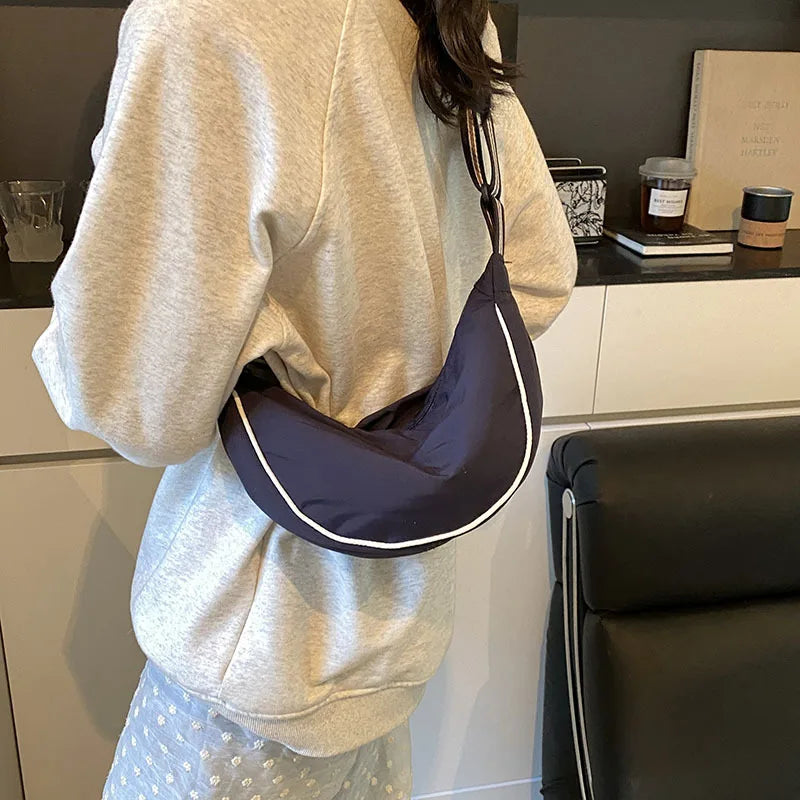 Bolso Bandolera de Nylon Impermeable para Mujer