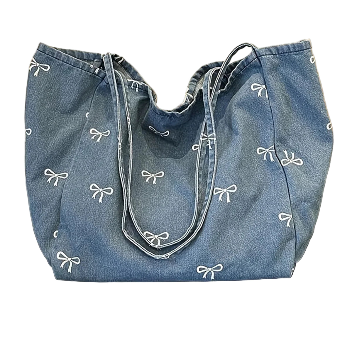 Bolso Bucket Denim Casual – Estilo Vintage Ultraligero