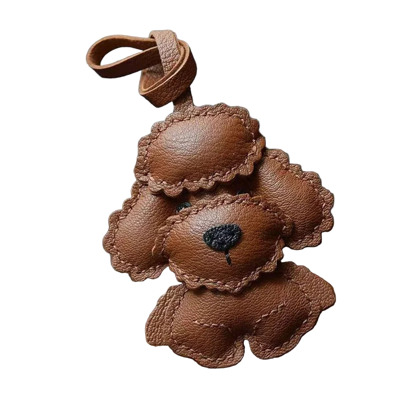 Charm Perrito Cuero Premium – Accesorio Canino Elegante Artesanal