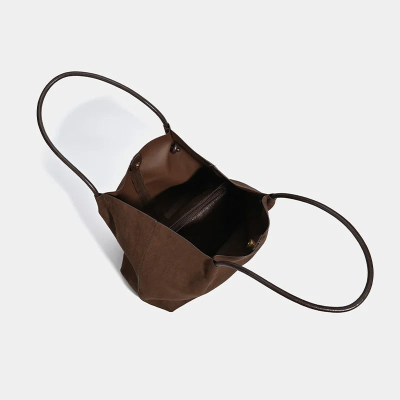 Bolso Tote Pana Estilo Inglés – Elegancia Casual Versátil