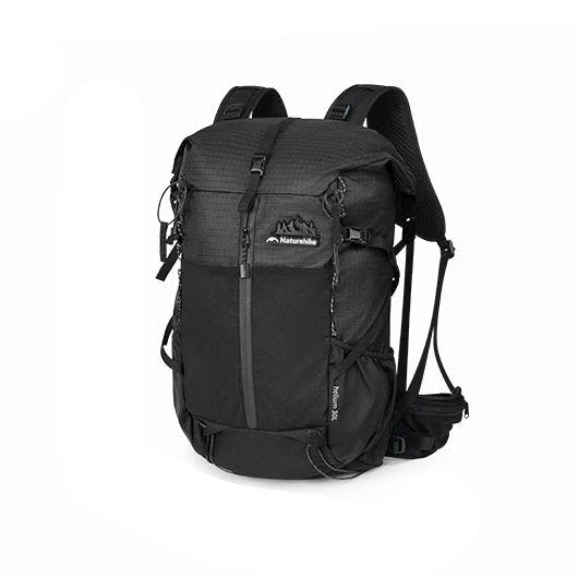 Outdoor Naturehike 30+5L Black Backpack – Technical, Lightweight, and Ergonomic
