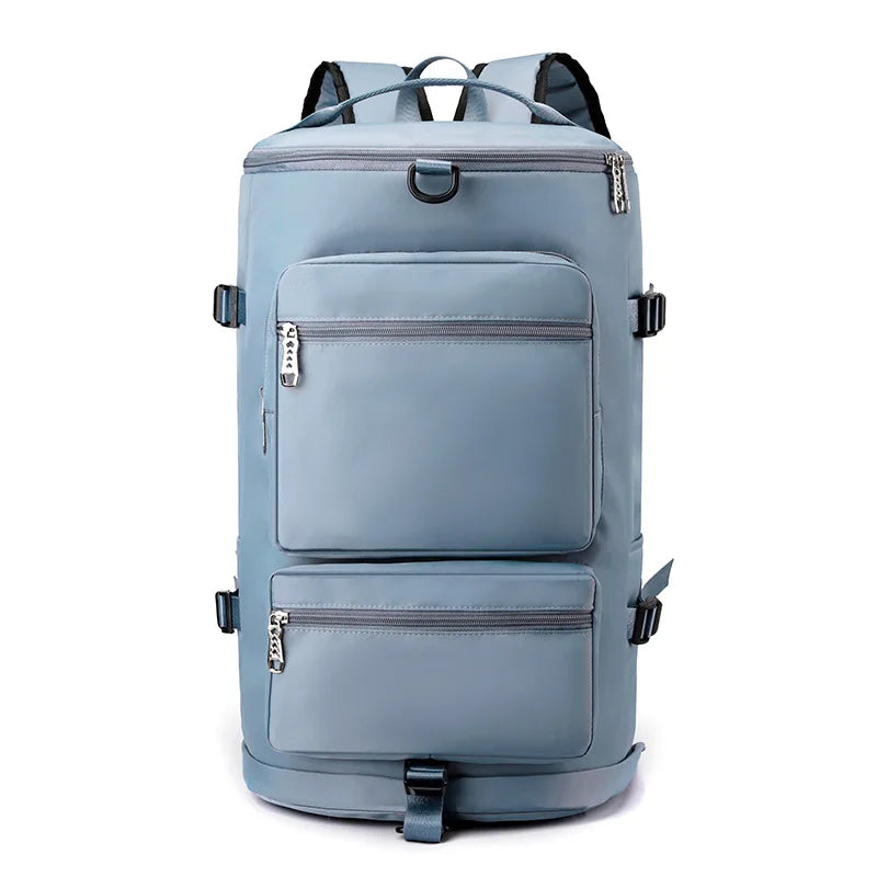 Mochila Deportiva Azul Multiusos: Resistencia y Confort Ergonómico