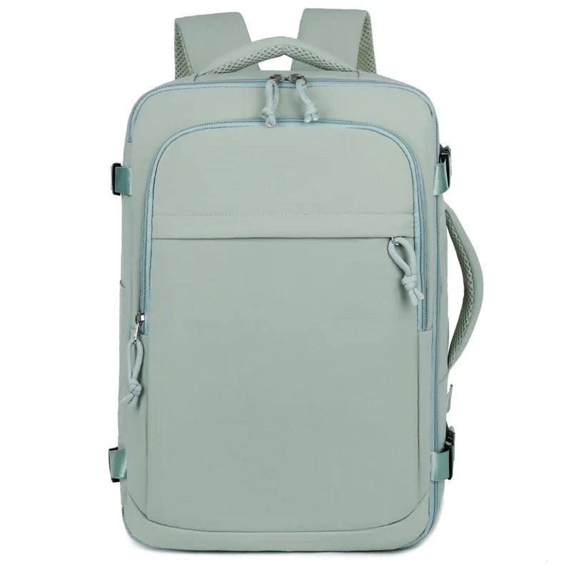 Mochila de Viaje Verde: Capacidad Inteligente y Aprobada para Cabina