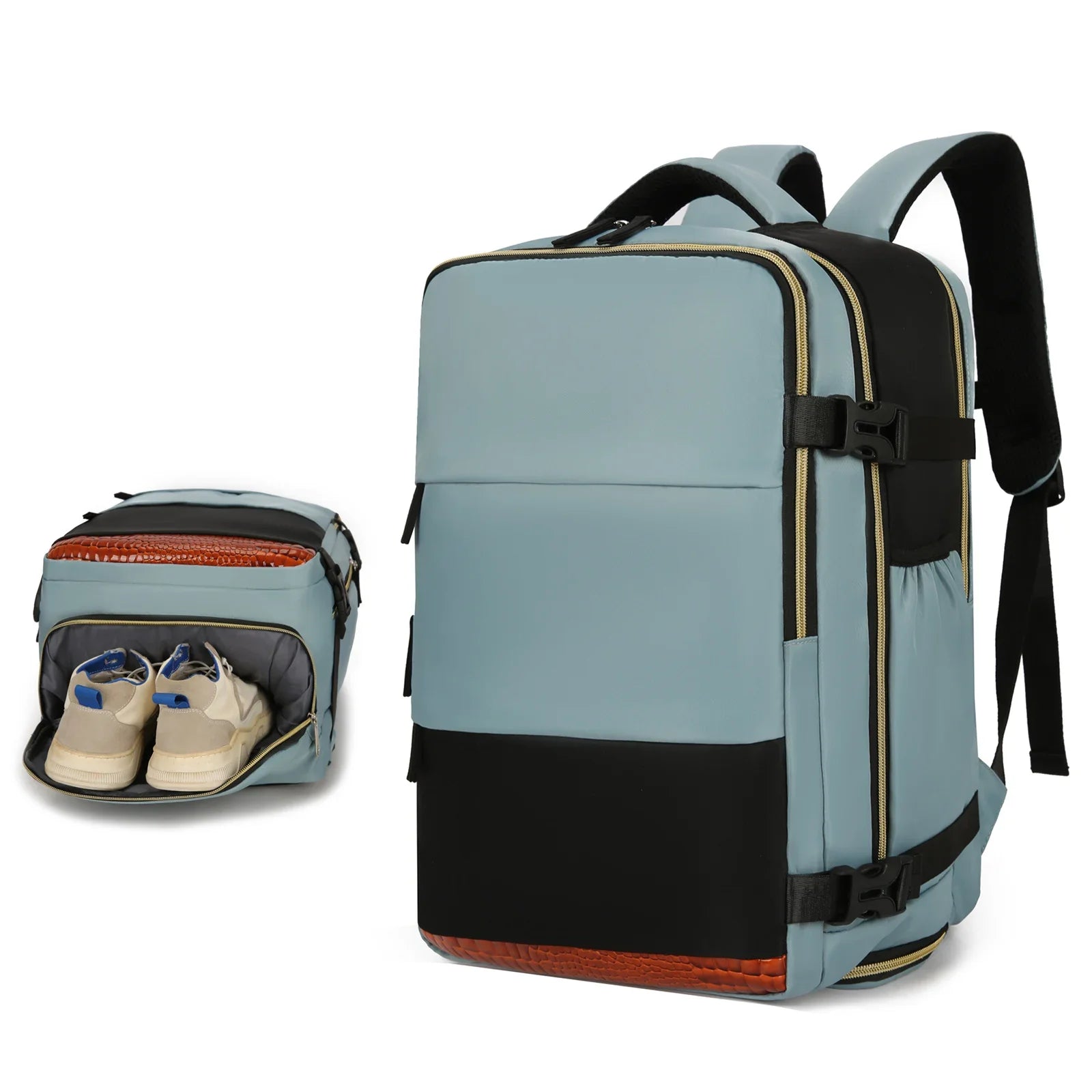 High Capacity Blue Cabin Travel Backpack – Functional and Versatile