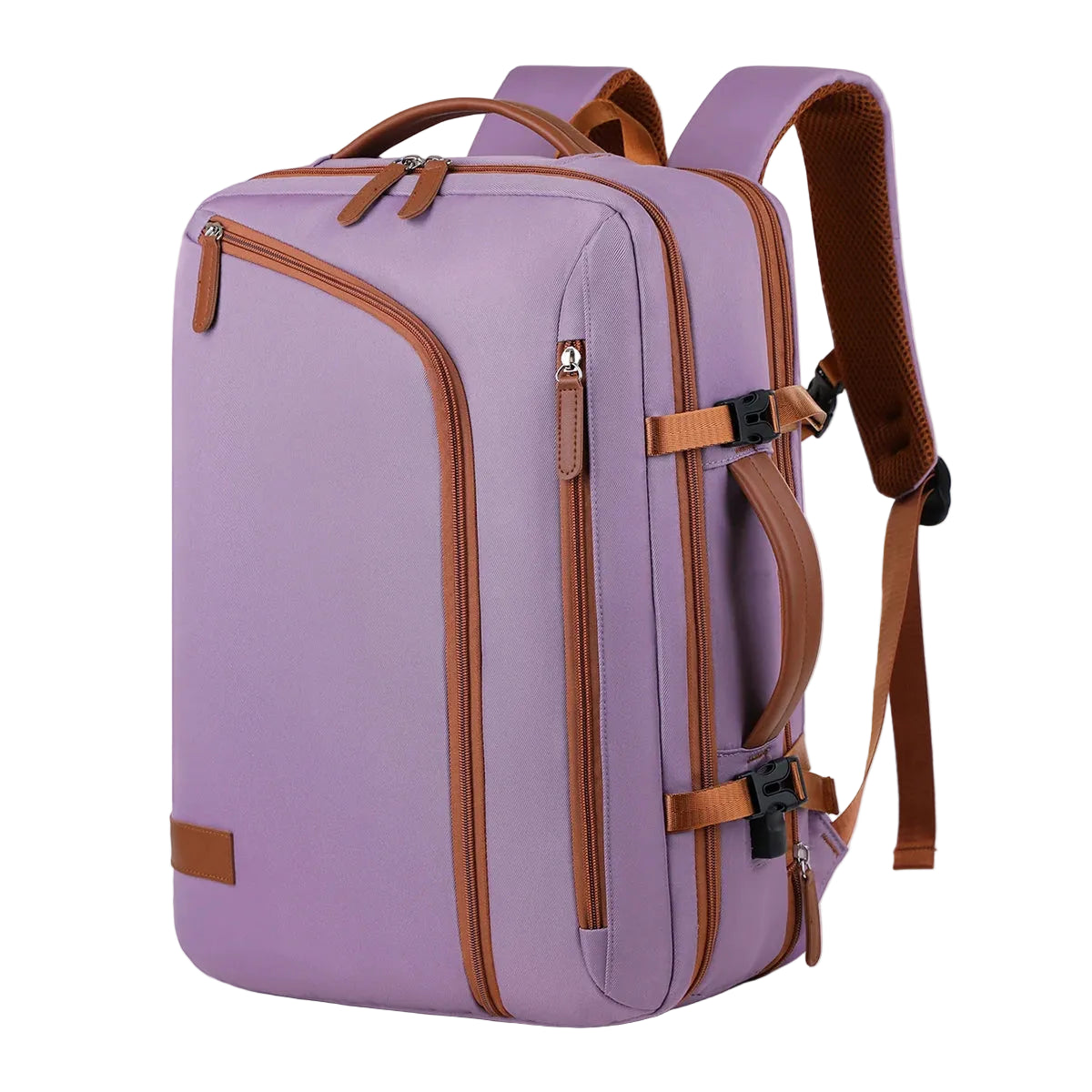 Ultralight Lilac Nylon Backpack – Soft Functionality and Modern Style