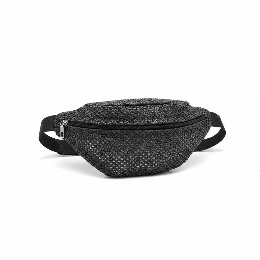Bolso Riñonera Tejido Estilo Rafia para Playa