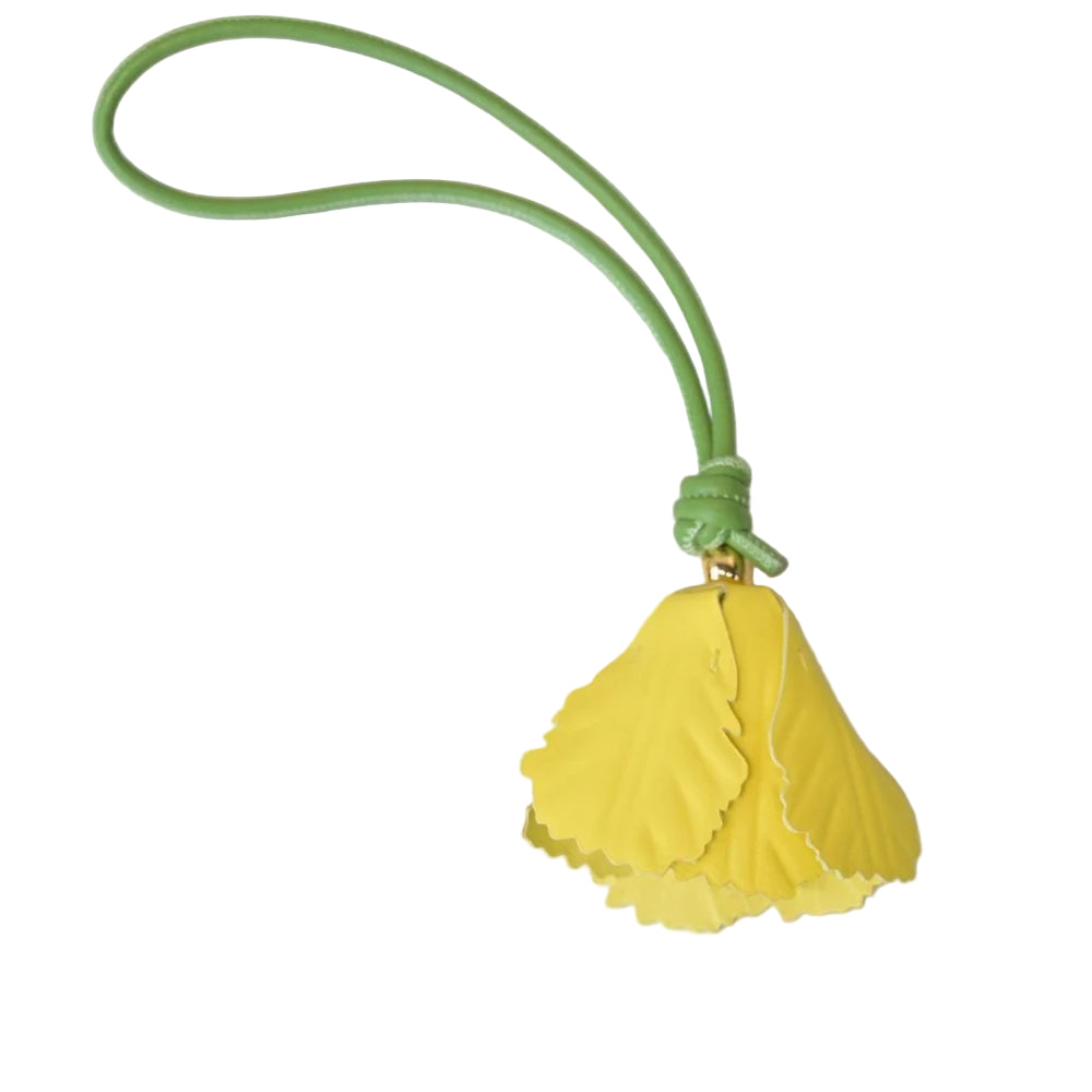 Charm Organizador Cuero Genuino Floral – Ultraligero Premium