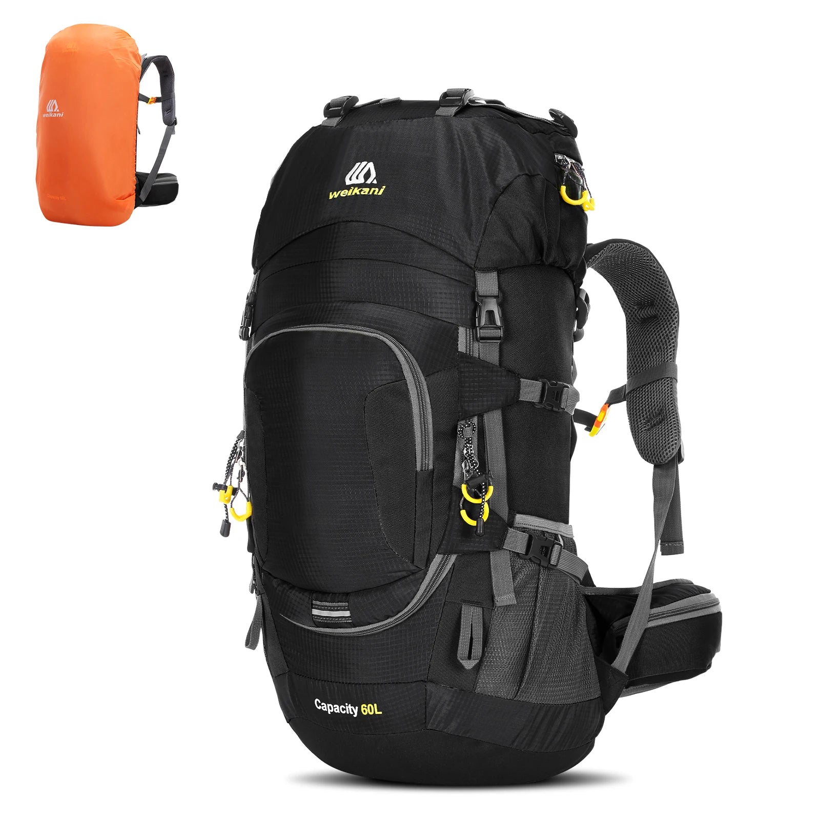 LIXADA 60L Black Outdoor Backpack – Professional and Versatile