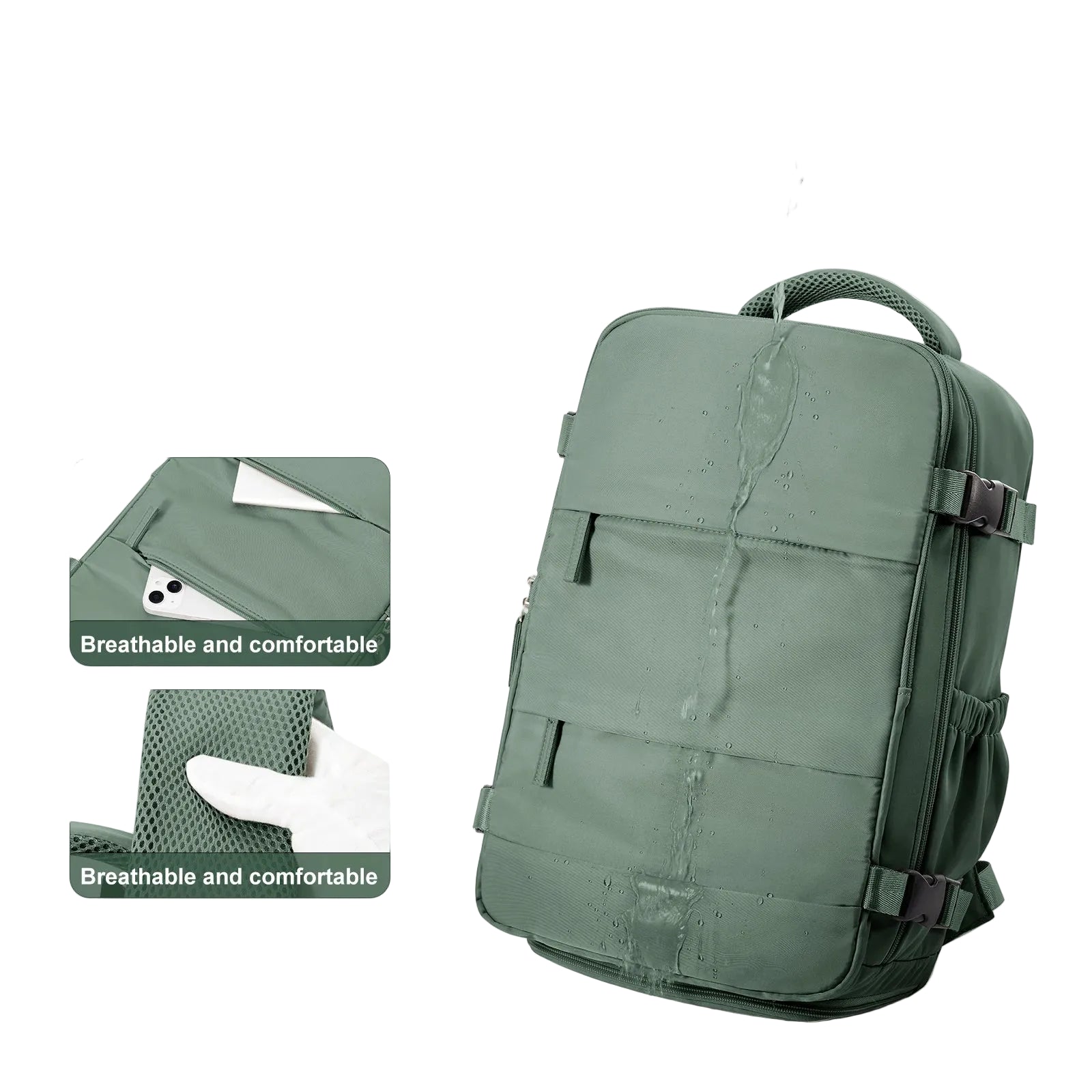 Nylon Cabin Travel Backpack – Lightweight, Spacious and Functional