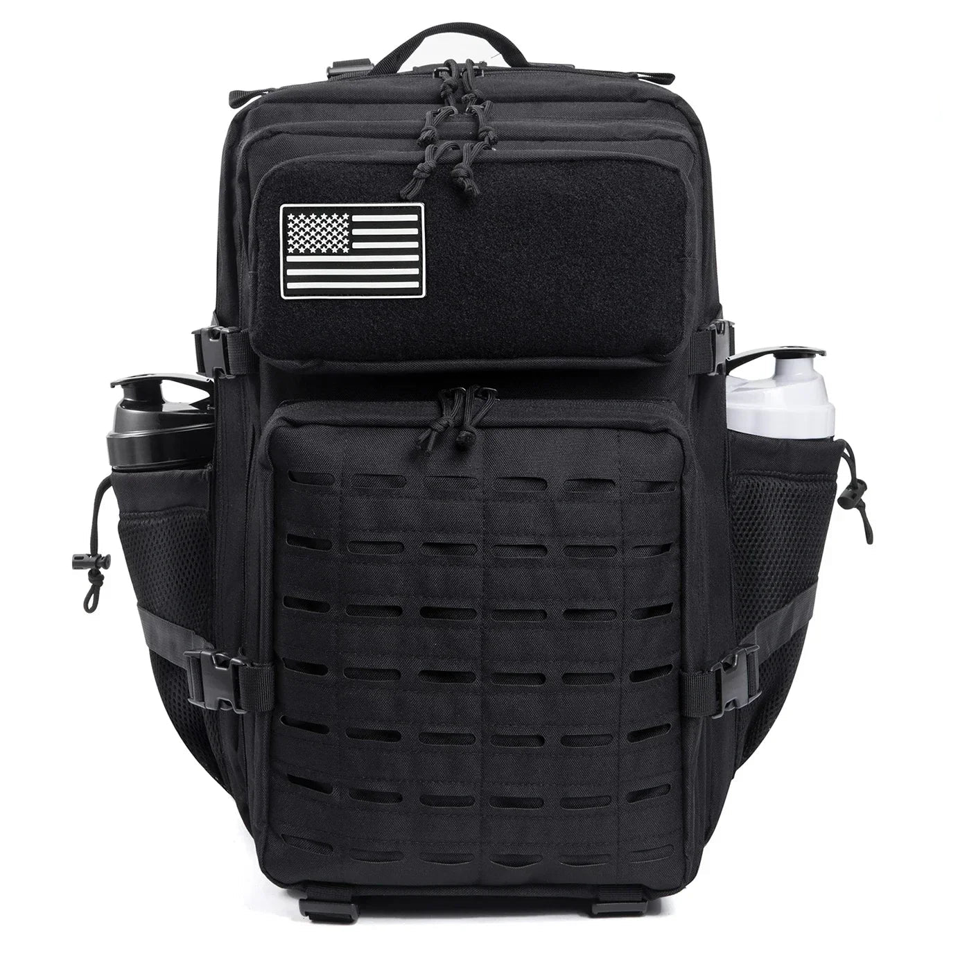 45L Black Tactical Backpack – Robust Design and Functional Urban Style