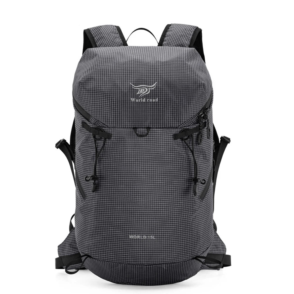 Mochila de Senderismo Ultraligera Negra – Compacta y Versátil