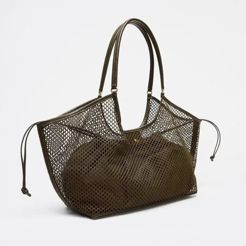 Bolso Wing Tote Verde – Diseño de Lujo, Gran Capacidad y Estilo Shopper