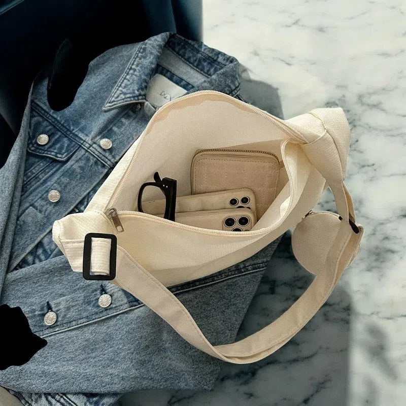 Bolso Bandolera Cruzado de Lona Básicos