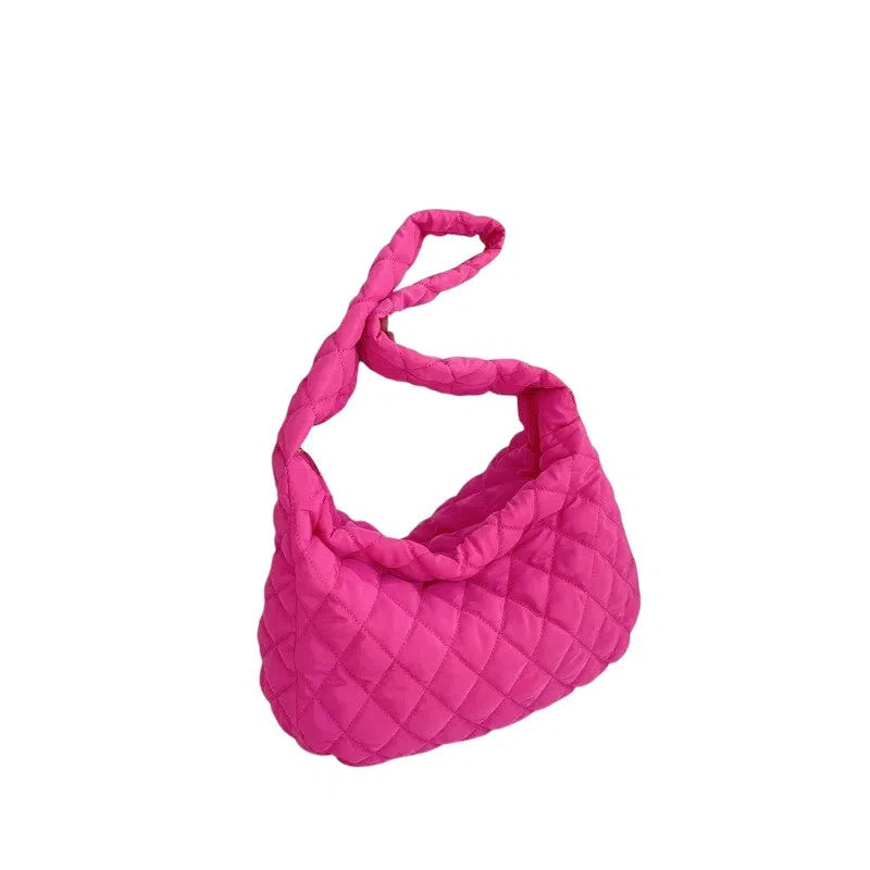 Bolso Bandolera Hobo Acolchada Neón