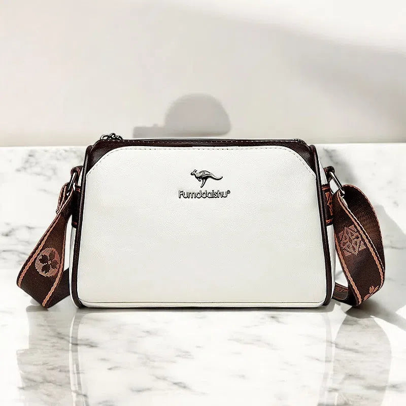 Bolso Bandolera de Cuero Elegante Básicos