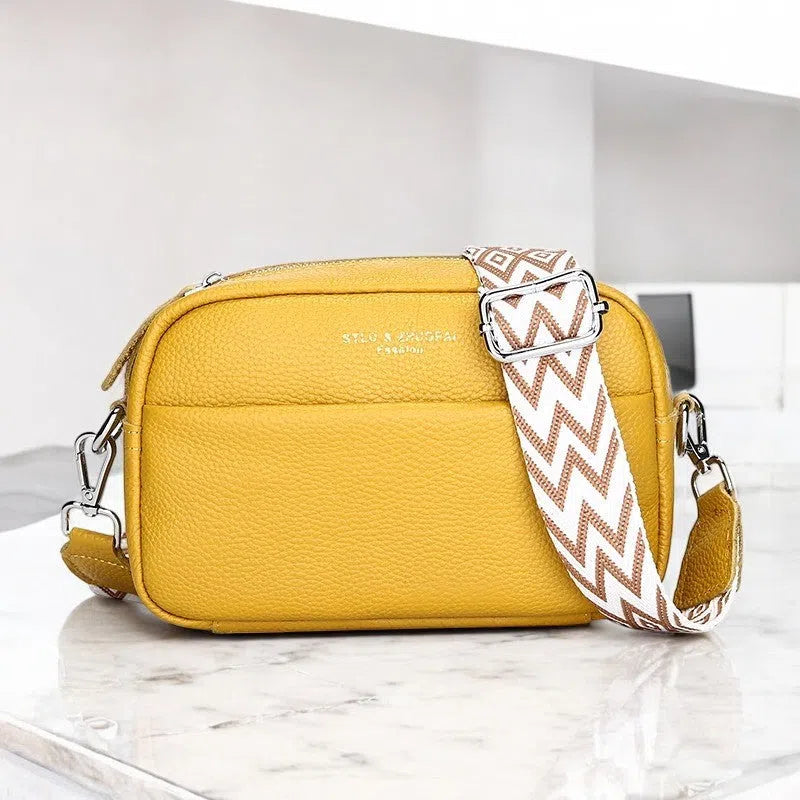 Bolso Bandolera de Cuero Vintage Colores