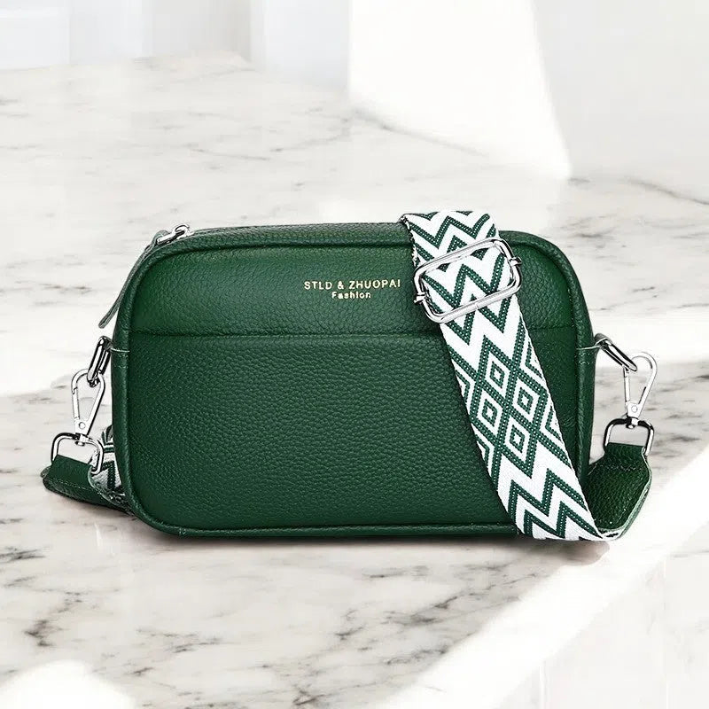 Bolso Bandolera de Cuero Vintage Colores