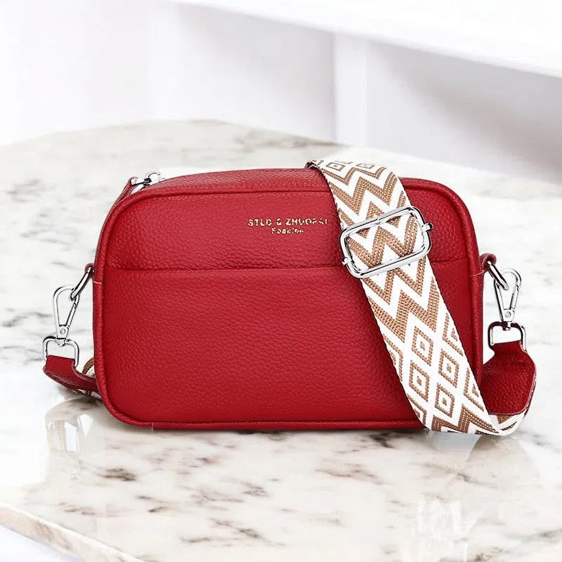 Bolso Bandolera de Cuero Vintage Colores